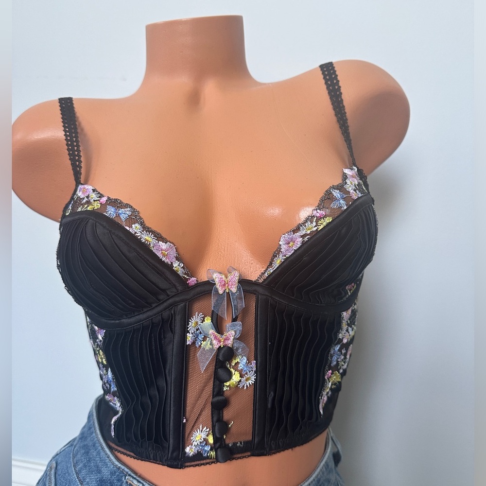 love for leon electra daisy bustier top